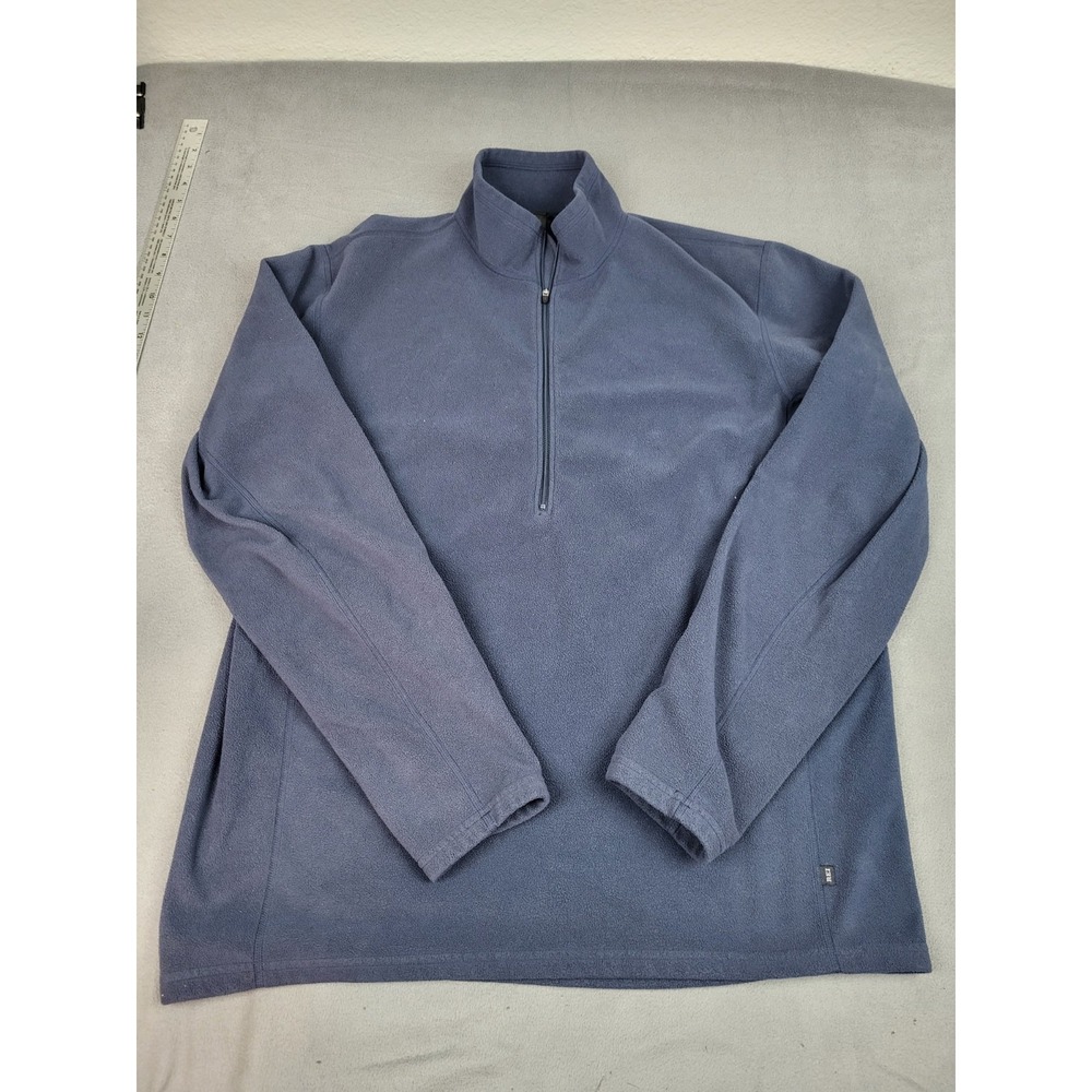 REI Fleece Jacket Mens XL Blue Lightweight Quarter Zip Outdoor Pullover Gorpcore